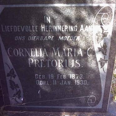 PRETORIUS Cornelia Maria C. 1873-1930