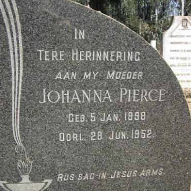 PIERCE Johanna 1898-1952