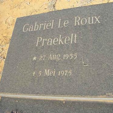 PRAEKELT Gabriel Le Roux 1955-1975