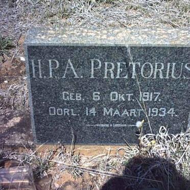PRETORIUS H.P.A. 1917-1934