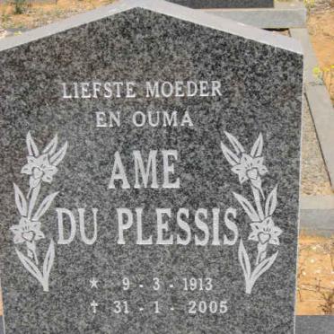PLESSIS A.M.E., du 1913-2005