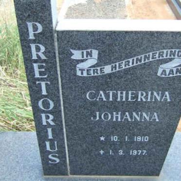 PRETORIUS Catherina Johanna 1910-1977