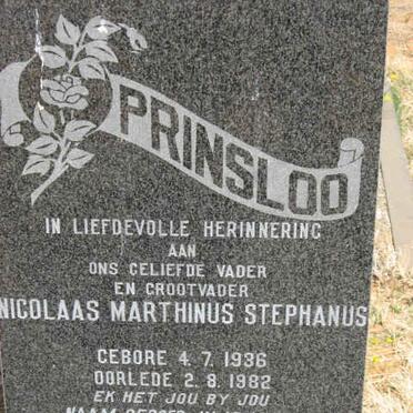PRINSLOO Nicolaas Marthinus Stephanus 1936-1982 &amp; Magdalena Maryna Jacoba CILLIERS 1937-1980