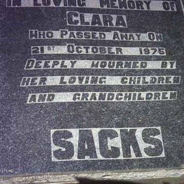 SACKS Clara -1976
