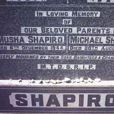 SHAPIRO Michael -1944 &amp; Musha  -1944