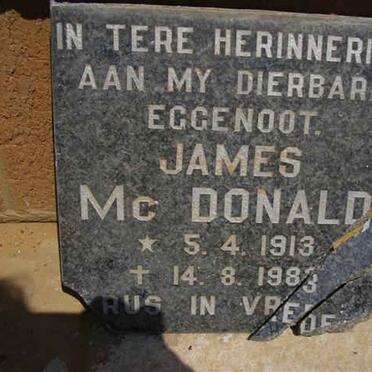 McDONALD James 1913-1983