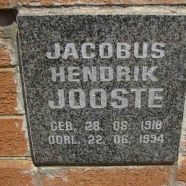 JOOSTE Jacobus Hendrik 1918-1994