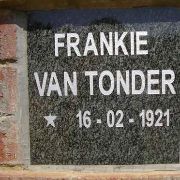 TONDER Frankie, van 1921-