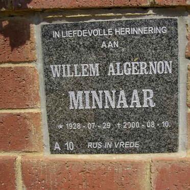 MINNAAR Willem Algernon 1928-2000