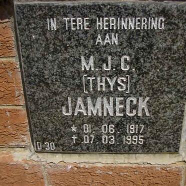 JAMNECK M.J.C. 1917-1995