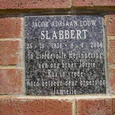 SLABBERT Jacob Adriaan Louw 1936-2004