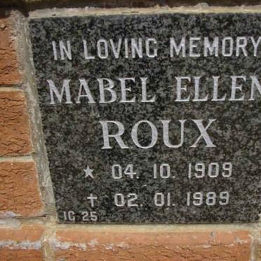 ROUX Mabel Ellen 1909-1989