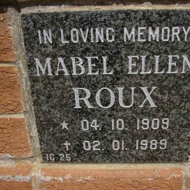 ROUX Mabel Ellen 1909-1989