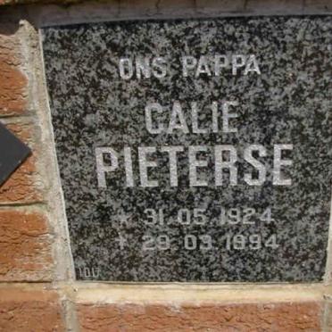 PIETERSE Calie 1924-1994