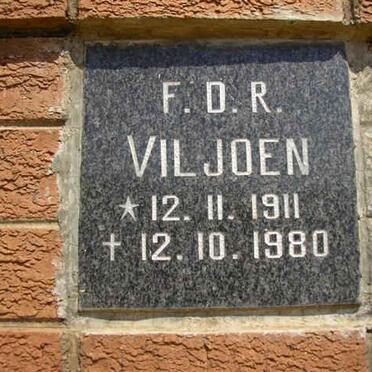 VILJOEN F.D.R. 1911-1980