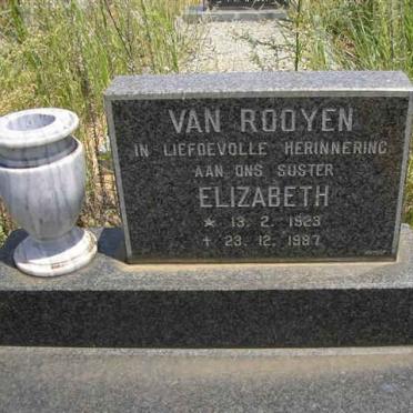 ROOYEN Elizabeth, van 1823-1987