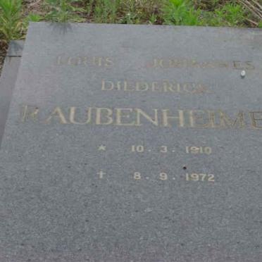 RAUBENHEIMER Louis Johannes Diederick 1910-1972