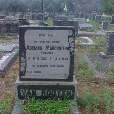 ROOYEN Adriana Margrietha, van nee VILJOEN 1883-1973