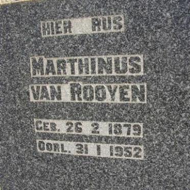 ROOYEN Marthinus, van 1879-1952