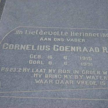 RALL Cornelius Coenraad 1915-1991