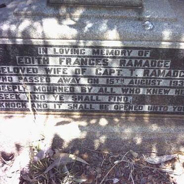 RAMADGE Edith Frances -1937