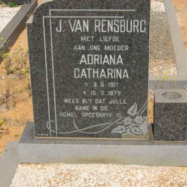 RENSBURG Adriana Catharina, J.van 1917-1979