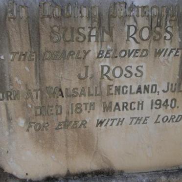 ROSS Susan 1863-1940