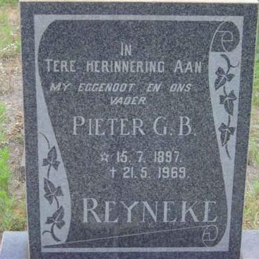 REYNEKE Pieter G.B. 1897-1969