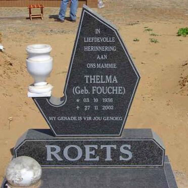 ROETS Thelma nee FOUCHE 1936-2002