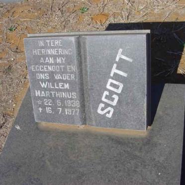 SCOTT Willem Marthinus 1938-1977