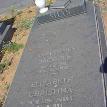 STEYN Johannes Jacobus 1914-1982 &amp; Elizabeth Christina MARAIS 1912-1997