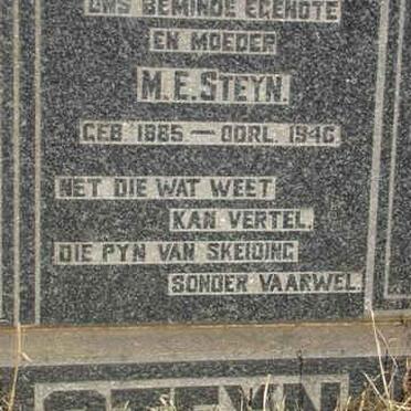 STEYN M.E. 1885-1946