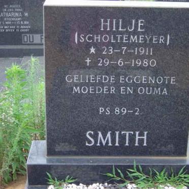 SMITH Hilje nee SCHOLTEMEYER 1911-1980