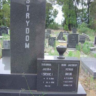 STRYDOM Dirk Jacobus Petrus 1906-1972 &amp; Susanna Jacoba 1910-1988