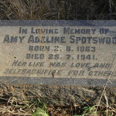 SPOTWOOD Anny Adeline 1863-1941
