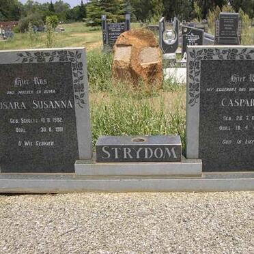 STRYDOM Casparus 18?7-1977 &amp; Susara Susanna 1902-1981