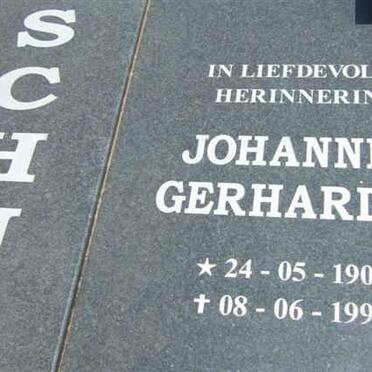 SCHULTZ Johannes Gerhardus 1906-1999
