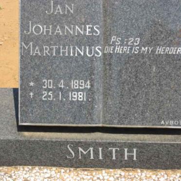 SMITH Jan Johannes Marthinus 1894-1981