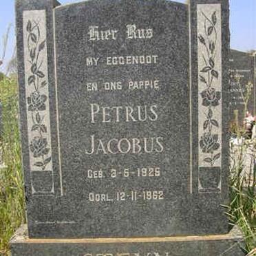 STEYN Petrus Jacobus 1925-1962