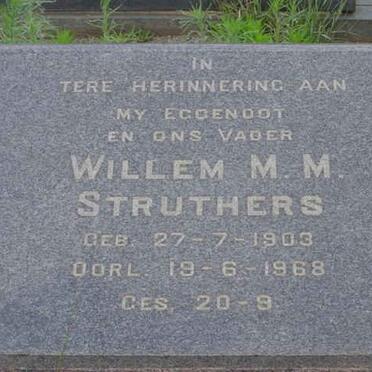 STRUTHERS Willem M.M. 1903-1968