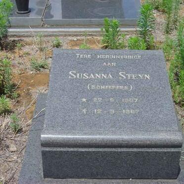 STEYN Susanna nee SCHEEPERS 1907-1967