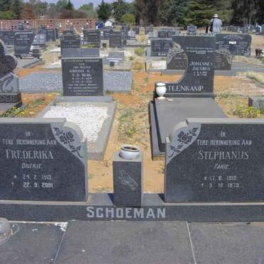 SCHOEMAN Stephanus 1910-1979 &amp; Frederika 1913-2001