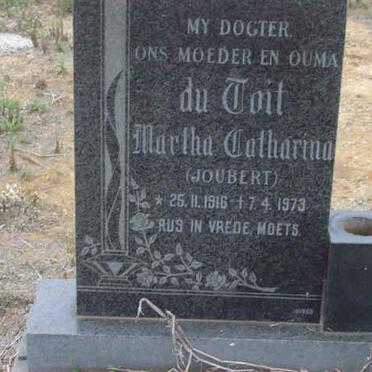 TOIT Martha Catharina, du nee JOUBERT 1916-1973