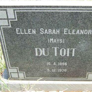TOIT Ellen Sarah Eleanora, du nee MAYS 1896-1976