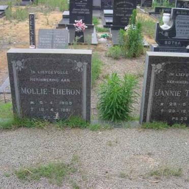 THERON Jannie 1898-1971 &amp; Mollie 1905-1991
