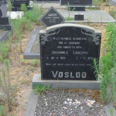 VOSLOO Johannes Lodewyk 1925-1973