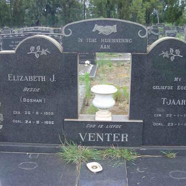 VENTER Tjaart 1903-1968 &amp; Elizabeth J. BOSMAN 1909-1986