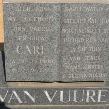 VUUREN Carl, van 1905-1980
