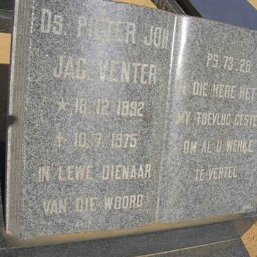 VENTER Pieter Johannes Jacques 1892-1975