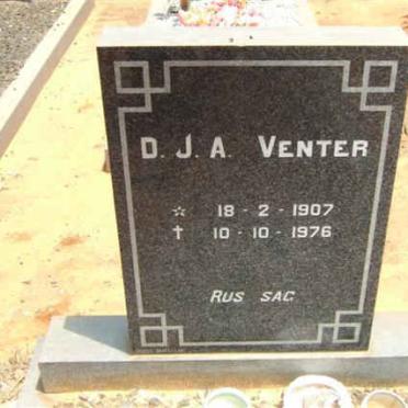 VENTER D.J.A. 1907-1976